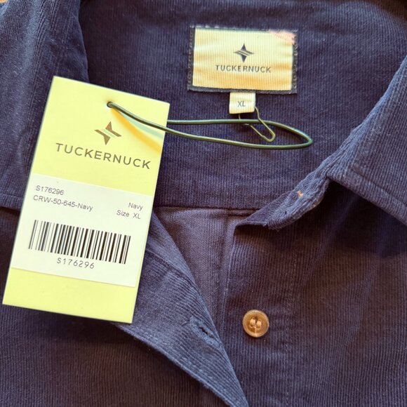TUCKERNUCK NAVY CORDUROY SHIRT ~ NWT - Picture 5 of 5